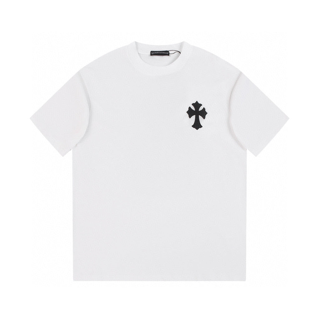 CHROME HEARTS BLACK CROSS T-SHIRT WHITE - netstar®