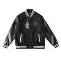 CHROME HEARTS HORSE SHOE LOGO VARSITY JACKET BLACK - netstar®