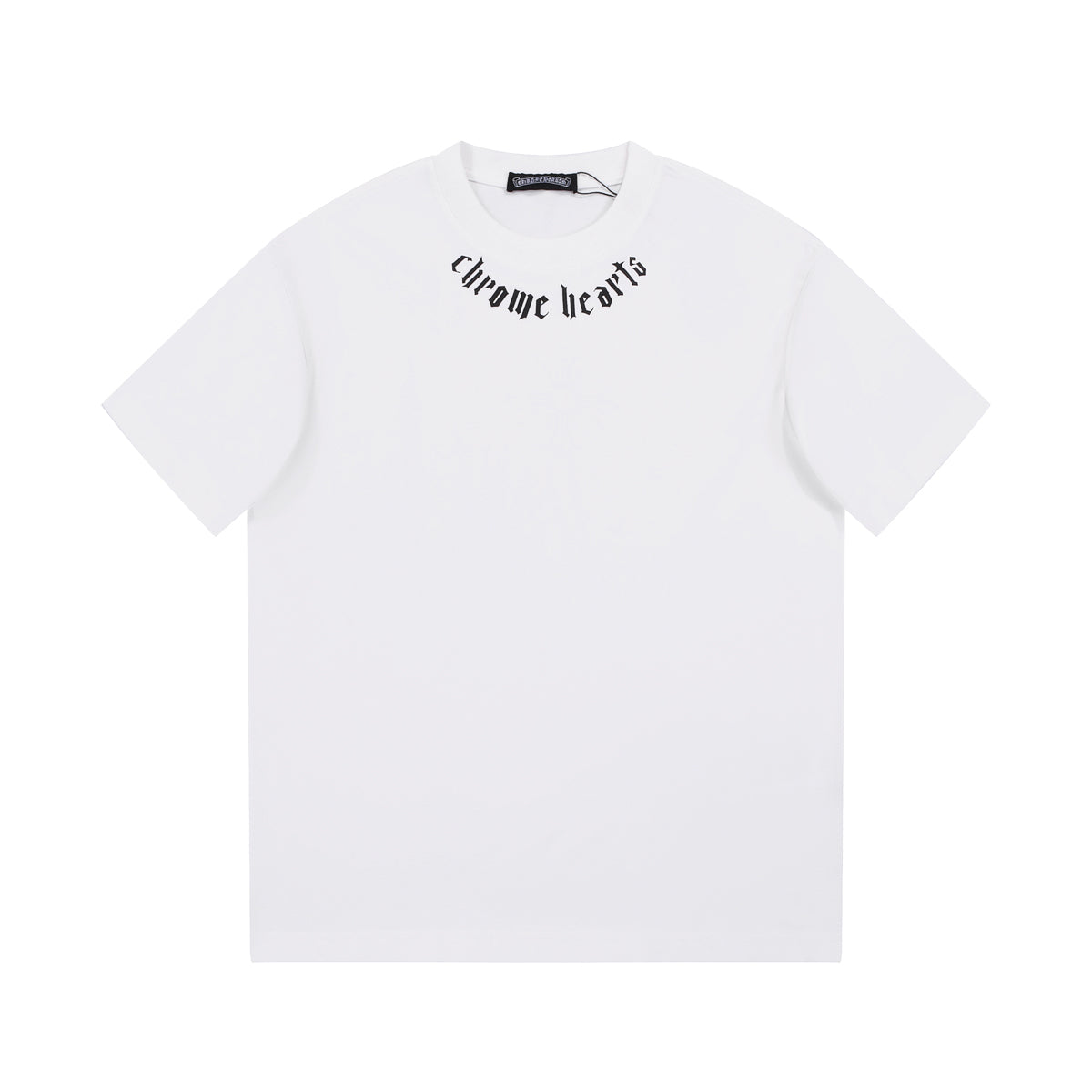CHROME HEARTS LOGO COLLAR T-SHIRT WHITE - netstar®