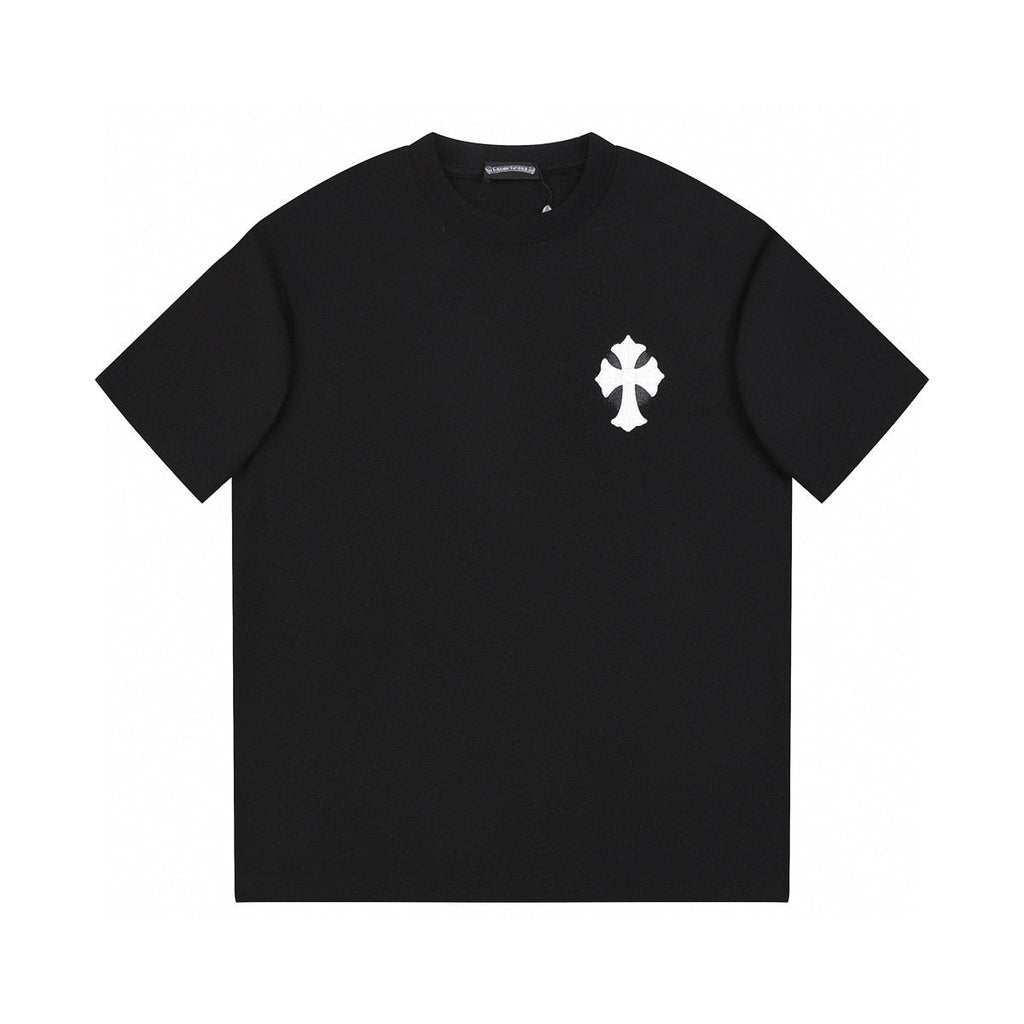 CHROME HEARTS WHITE CROSS T-SHIRT BLACK - netstar®
