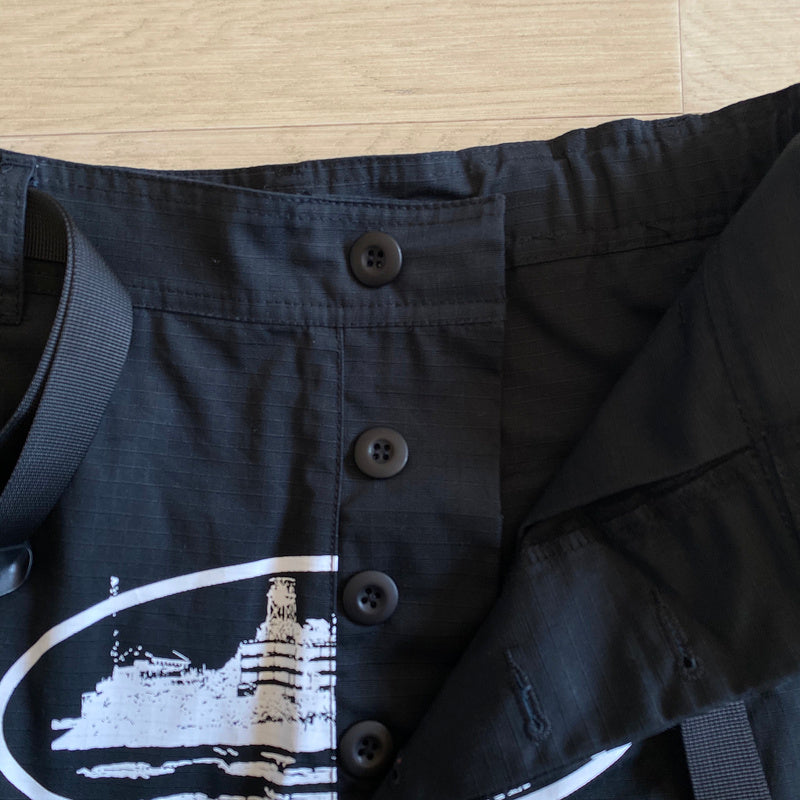 CORTEIZ ALCATRAZ CARGO PANTS BLACK/WHITE - netstar®