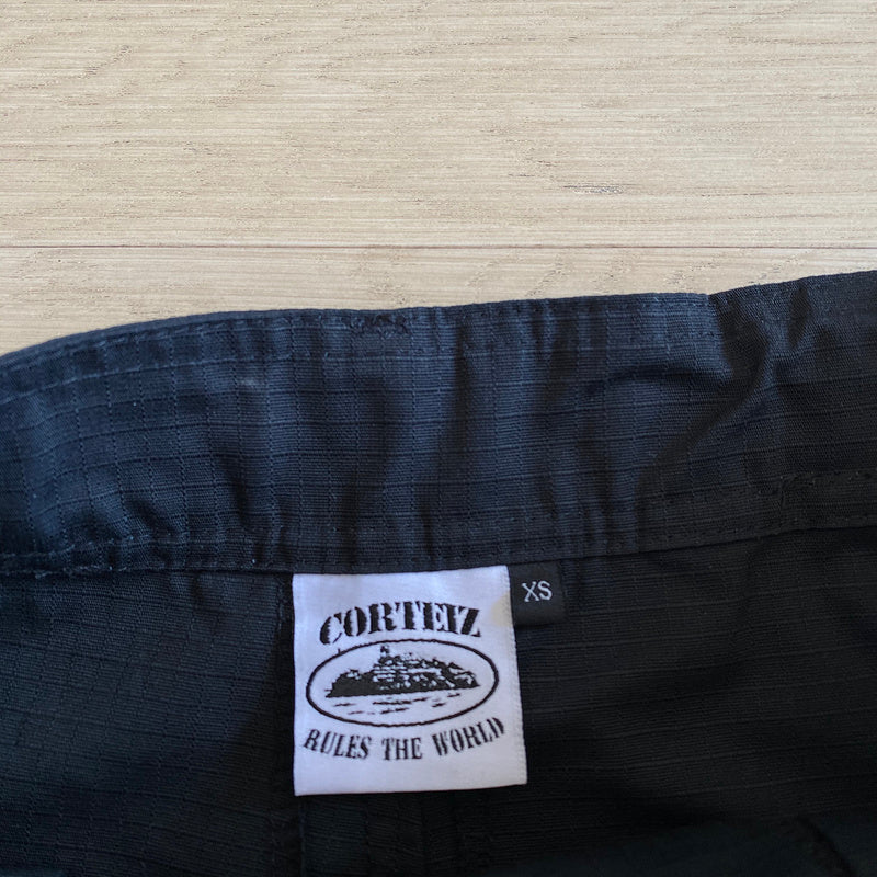 CORTEIZ ALCATRAZ CARGO PANTS BLACK/WHITE - netstar®