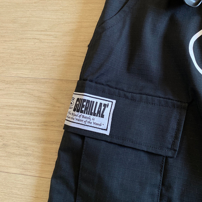 CORTEIZ ALCATRAZ CARGO PANTS BLACK/WHITE - netstar®