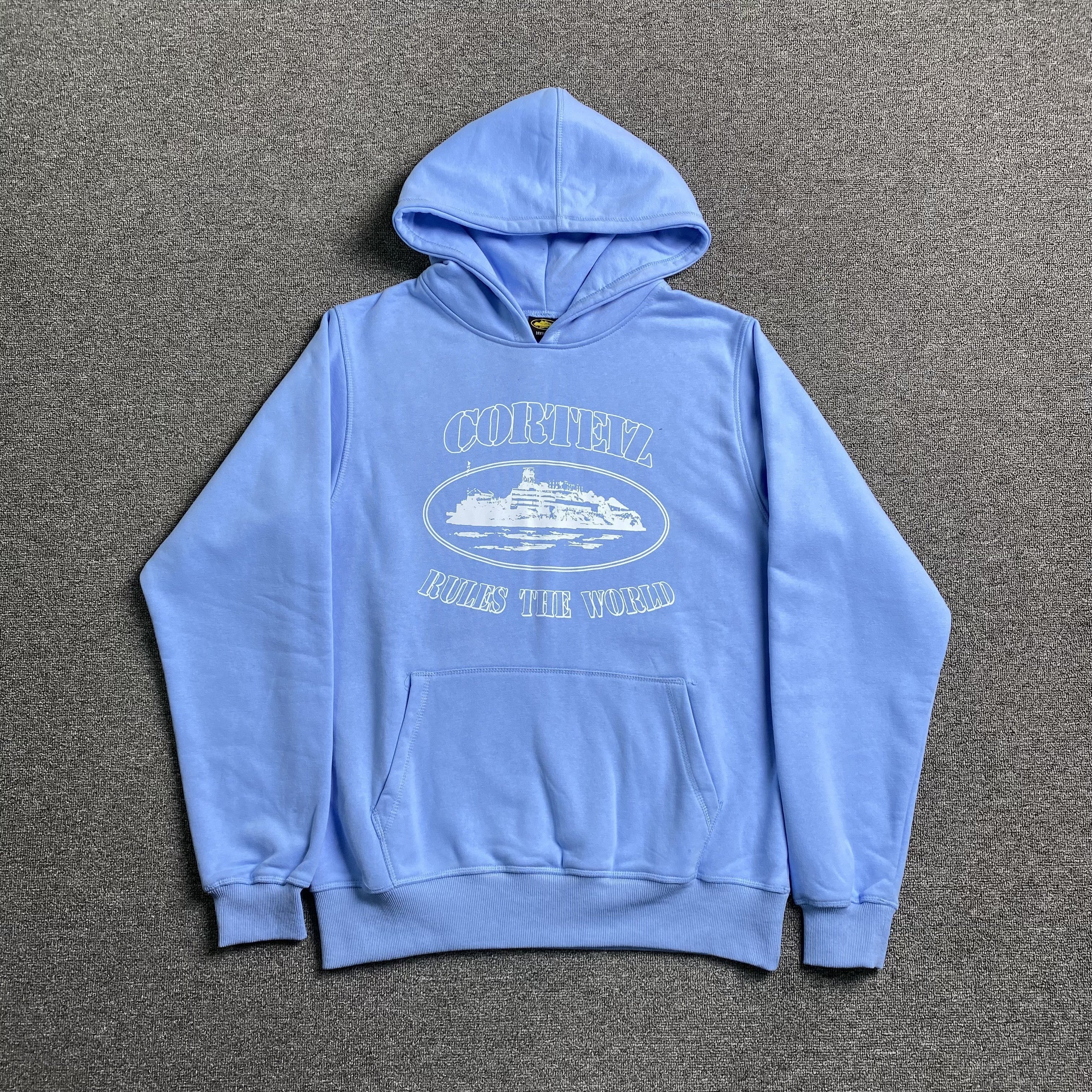 CORTEIZ ALCATRAZ HOODIE BABY BLU - netstar®