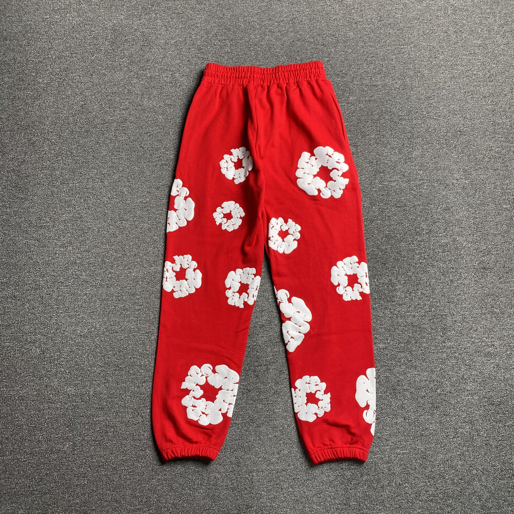 DENIM TEARS COTTON WREATH SWEATPANTS RED - netstar®