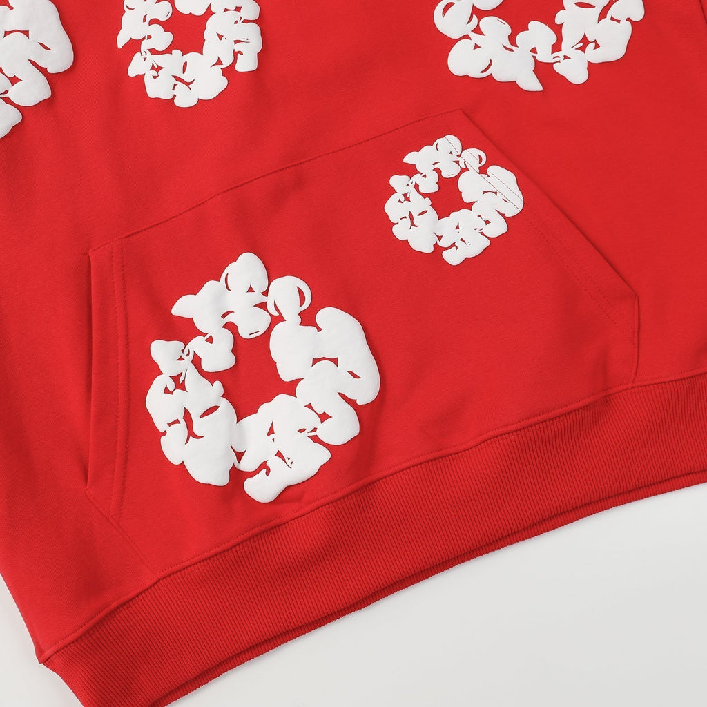 DENIM TEARS COTTON WREATH HOODIE RED - netstar®