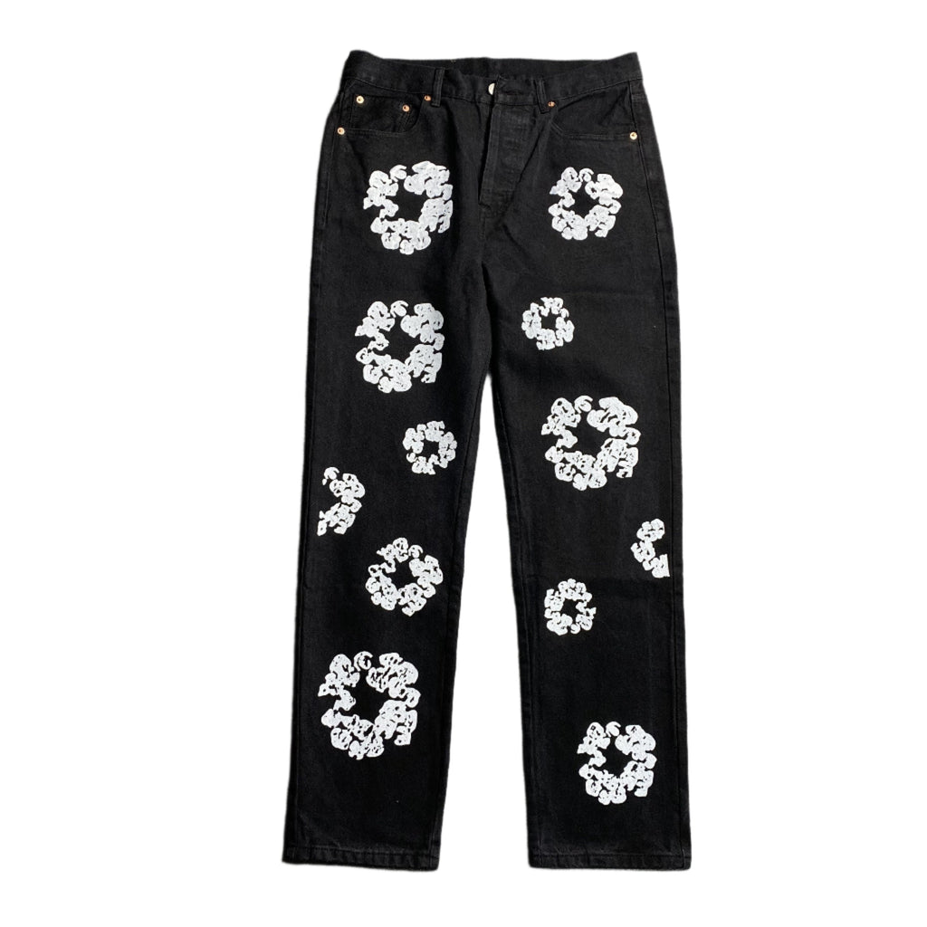 DENIM TEARS x LEVI'S COTTON WREATH JEANS BLACK - netstar®