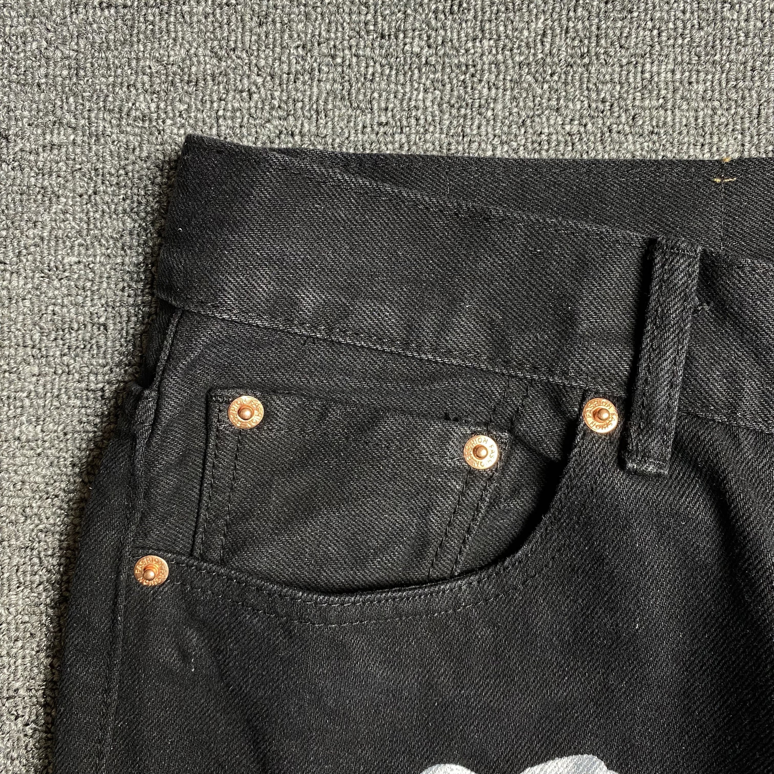DENIM TEARS x LEVI'S COTTON WREATH JEANS BLACK - netstar®