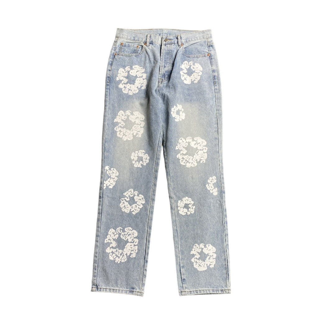 DENIM TEARS x LEVI'S COTTON WREATH JEANS LIGHT WASH - netstar®