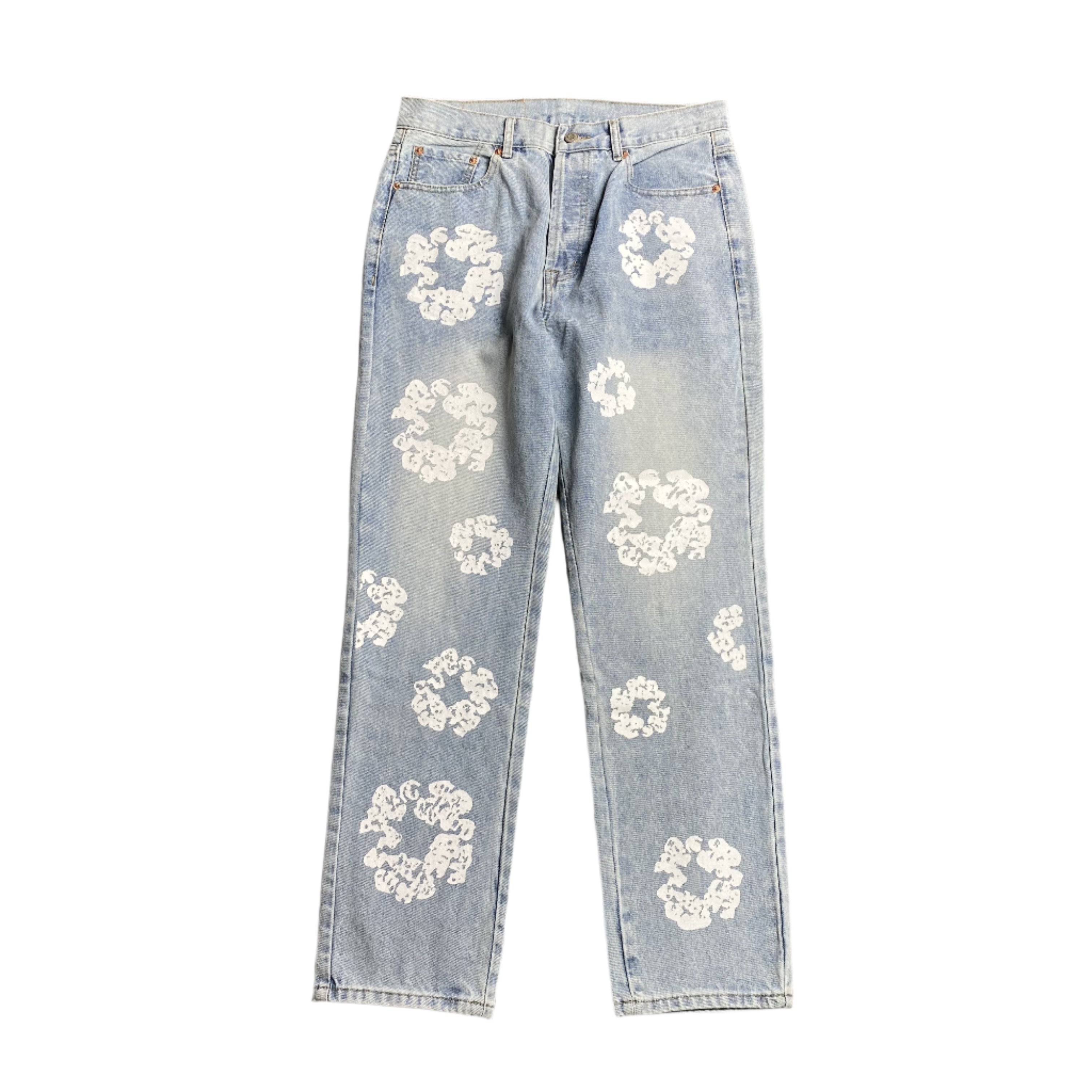 DENIM TEARS x LEVI'S COTTON WREATH JEANS LIGHT WASH - netstar®
