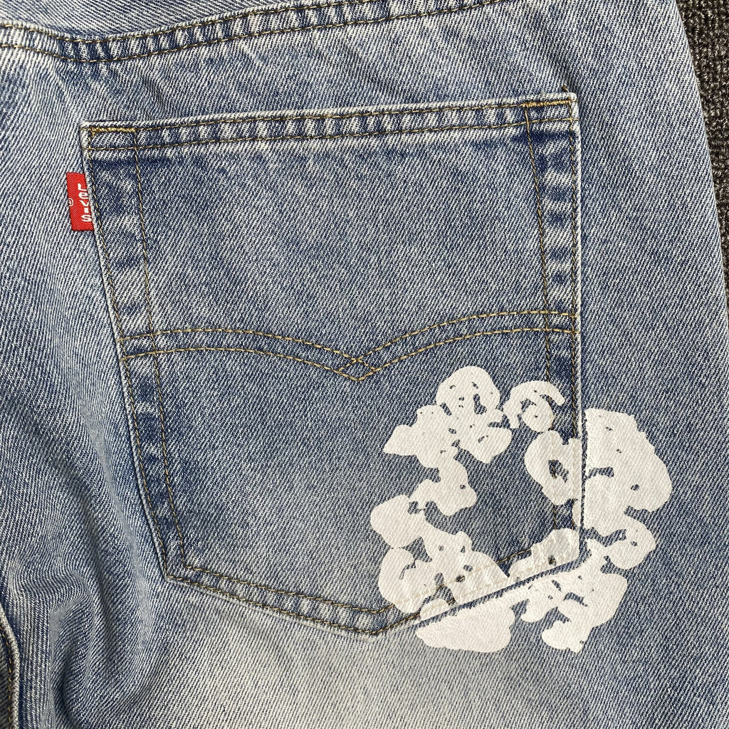 DENIM TEARS x LEVI'S COTTON WREATH JEANS LIGHT WASH - netstar®