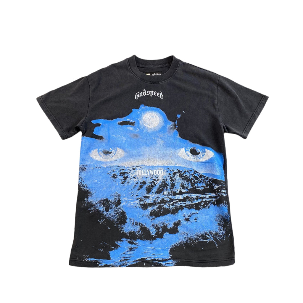 GODSPEED HILLS HAVE EYES T-SHIRT WASHED BLACK - netstar®