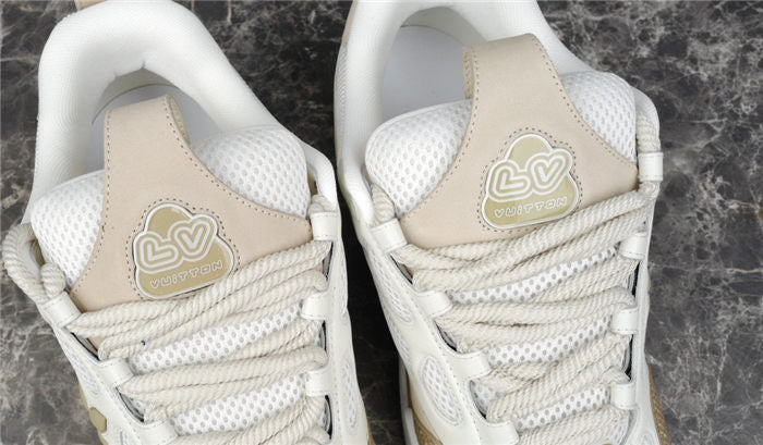 LOUIS VUITTON LV SKATE SNEAKER BEIGE WHITE - netstar