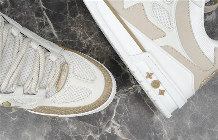 LOUIS VUITTON LV SKATE SNEAKER BEIGE WHITE - netstar