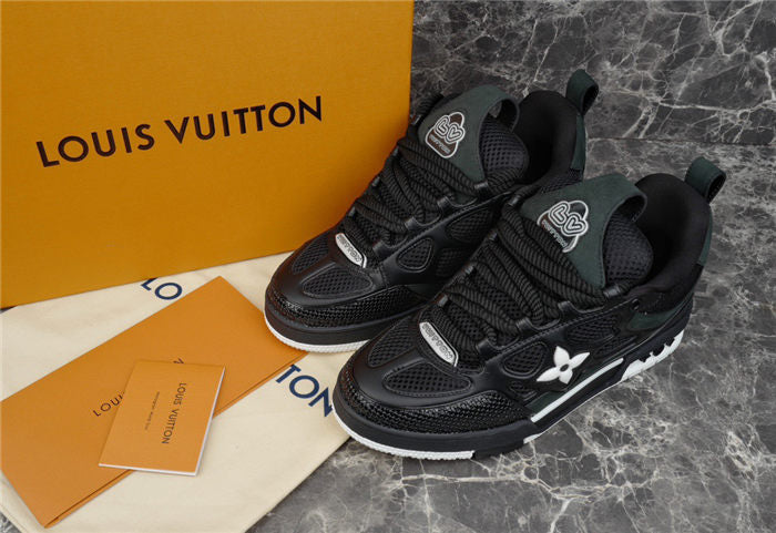 LOUIS VUITTON LV SKATE SNEAKER BLACK WHITE - netstar