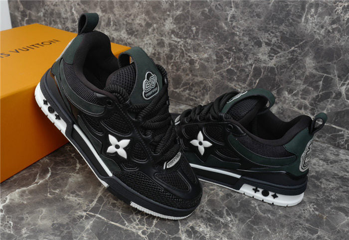 LOUIS VUITTON LV SKATE SNEAKER BLACK WHITE - netstar