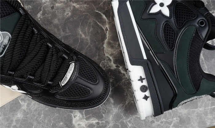 LOUIS VUITTON LV SKATE SNEAKER BLACK WHITE - netstar