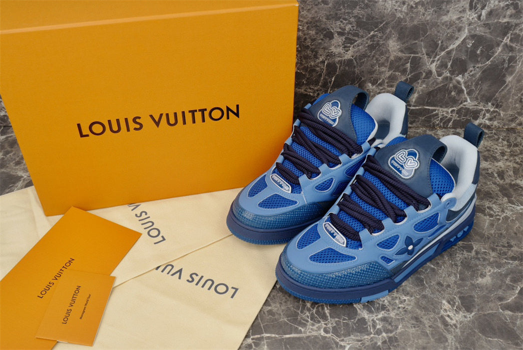 LOUIS VUITTON LV SKATE SNEAKER BLUE - netstar