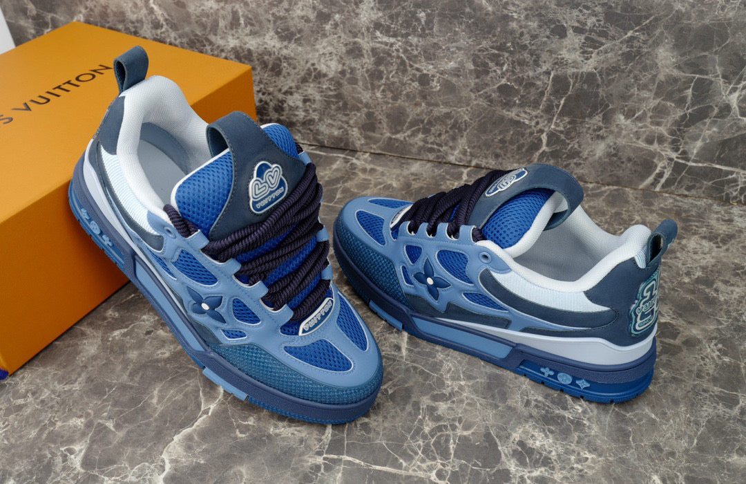 LOUIS VUITTON LV SKATE SNEAKER BLUE - netstar