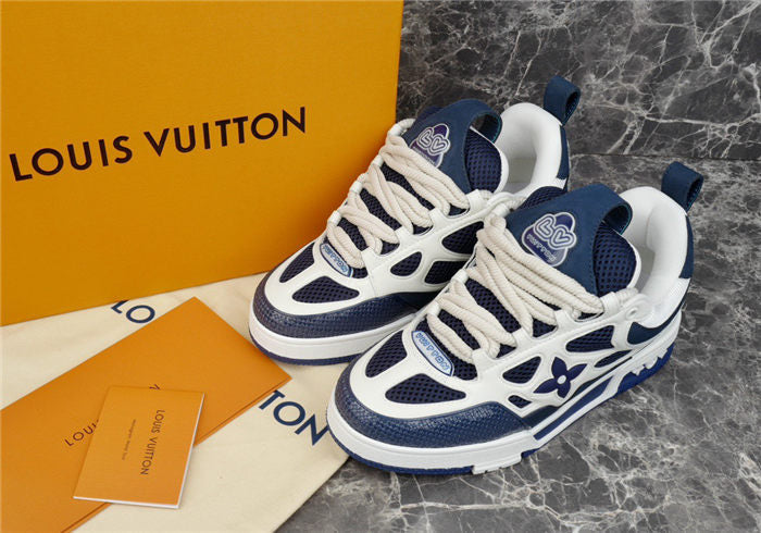 LOUIS VUITTON LV SKATE SNEAKER MARINE WHITE - netstar