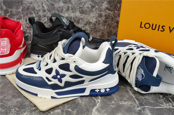 LOUIS VUITTON LV SKATE SNEAKER MARINE WHITE - netstar