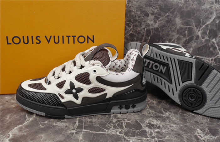 LOUIS VUITTON LV SKATE SNEAKER WHITE BLACK - netstar
