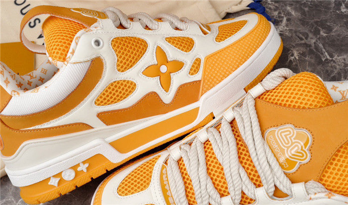 LOUIS VUITTON LV SKATE SNEAKER YELLOW WHITE - netstar