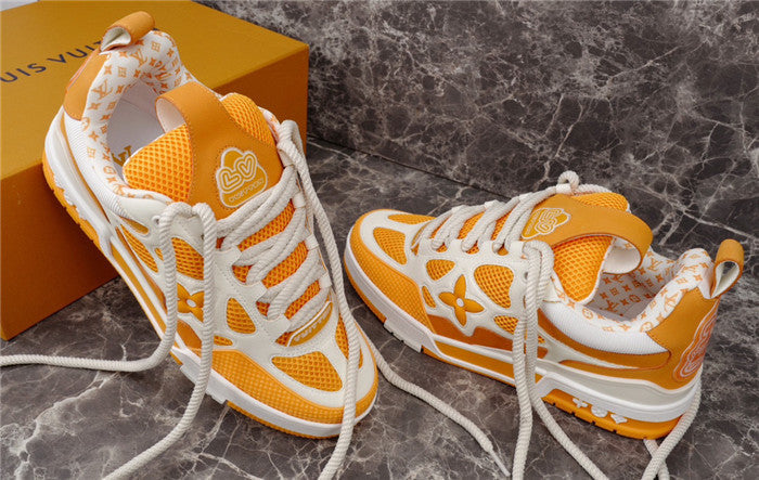 LOUIS VUITTON LV SKATE SNEAKER YELLOW WHITE - netstar