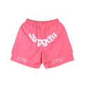 SP5DER OG WEB DOUBLE LAYER SHORTS PINK - netstar