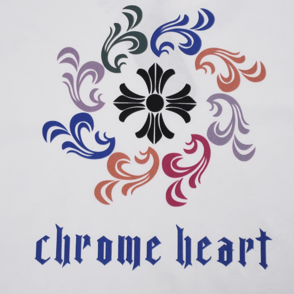 CHROME HEARTS LOGO COLLAR T-SHIRT WHITE - netstar®