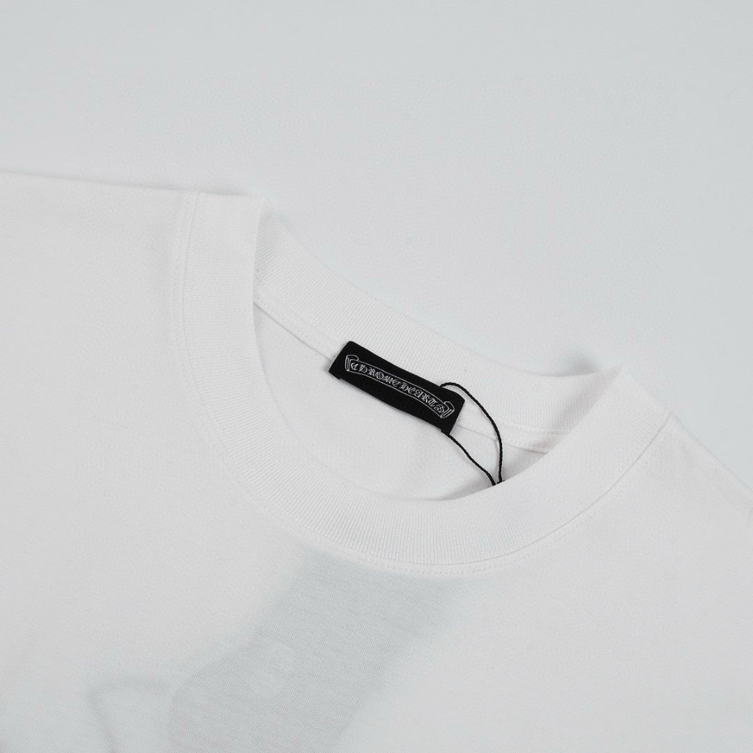 CHROME HEARTS BLACK CROSS T-SHIRT WHITE - netstar®