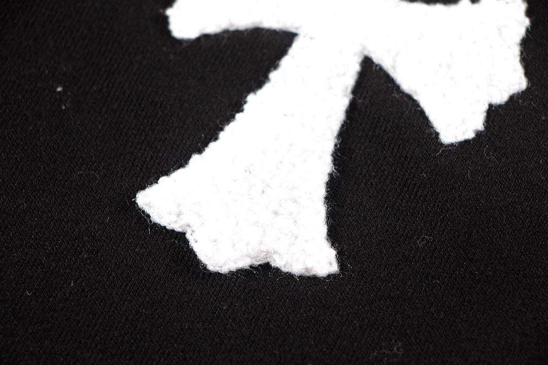 CHROME HEARTS WOOL WHITE CROSS SWEATSHIRT BLACK - netstar®