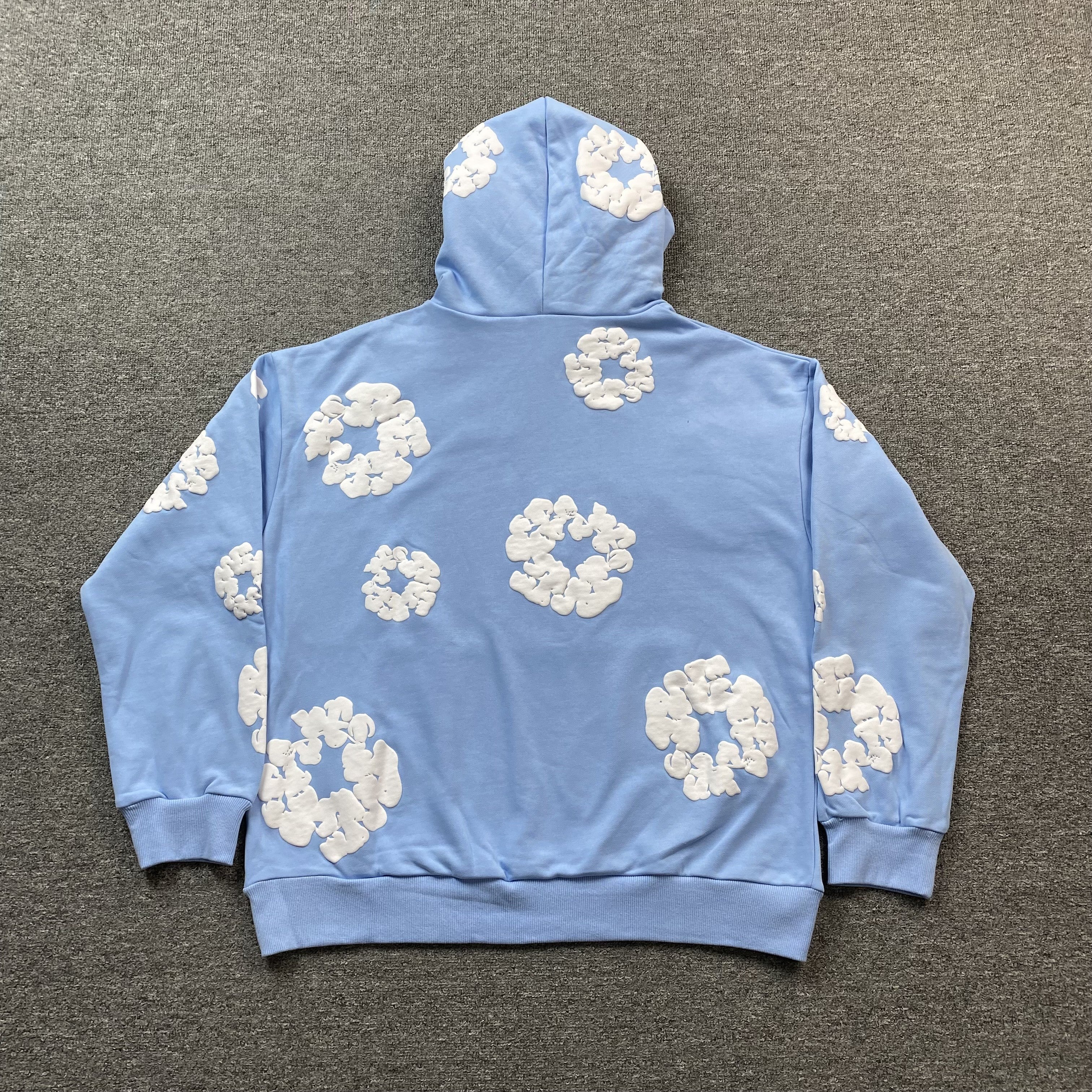 DENIM TEARS COTTON WREATH HOODIE BABY BLUE - netstar®