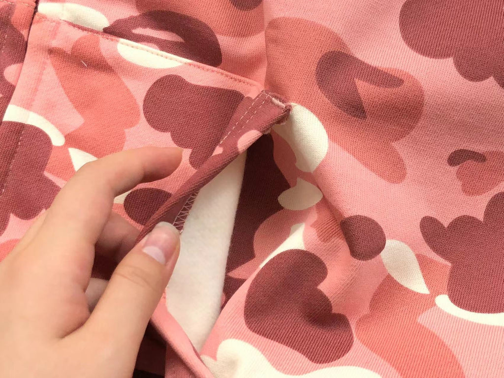 BAPE X BARBIE DOT CAMO SHARK FULL ZIP HOODIE PINK - netstar®