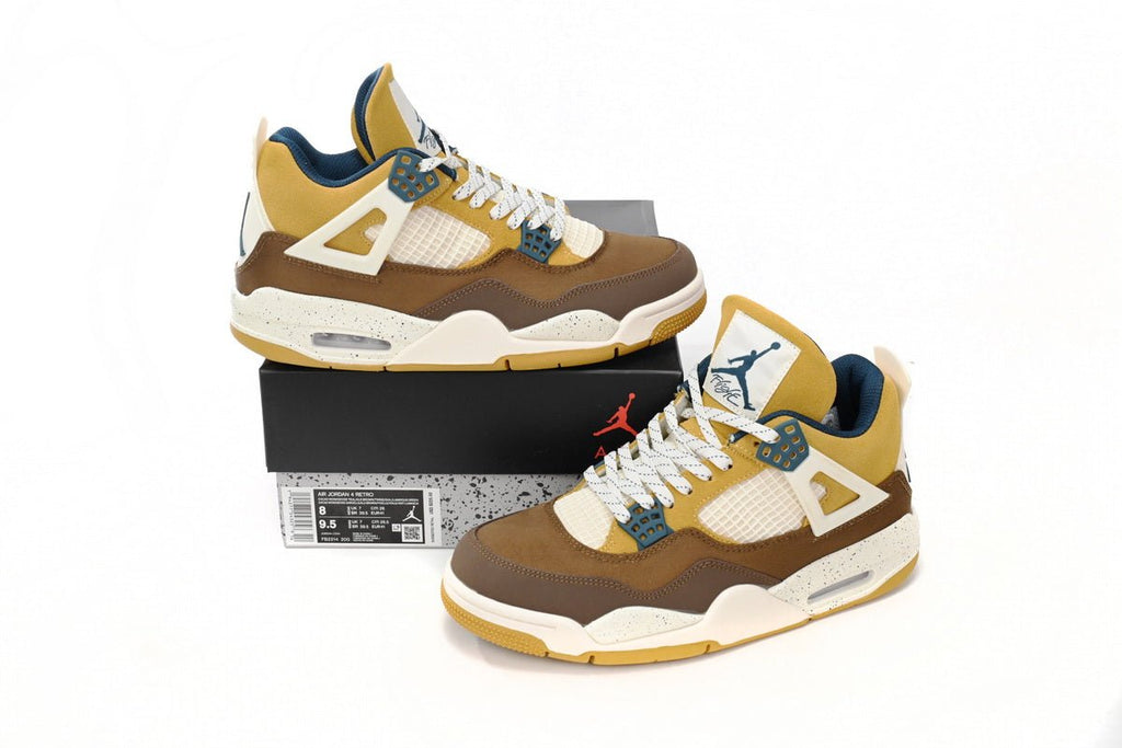 Air Jordan 4 Cacao Wow Brown White