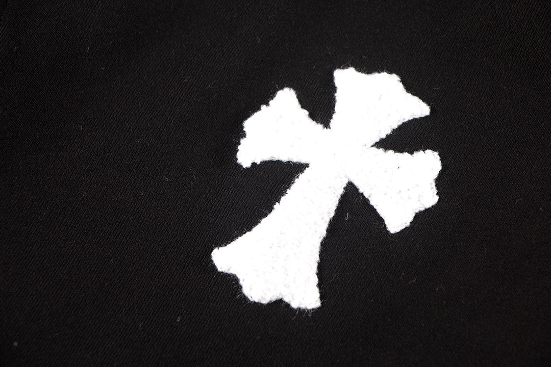 CHROME HEARTS WOOL WHITE CROSS SWEATSHIRT BLACK - netstar®