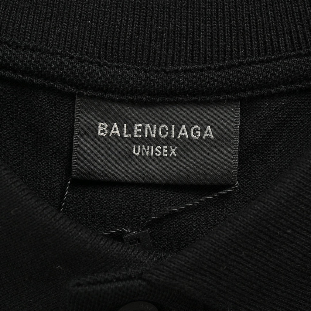 Balenciaga Classic Logo Polo Shirt (Black)