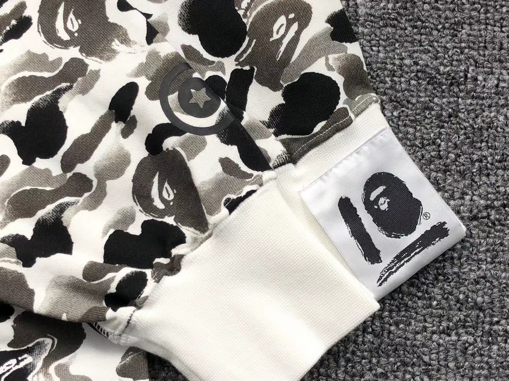 BAPE ABC CAMO SHARK FULL ZIP HOODIE GREY - netstar®