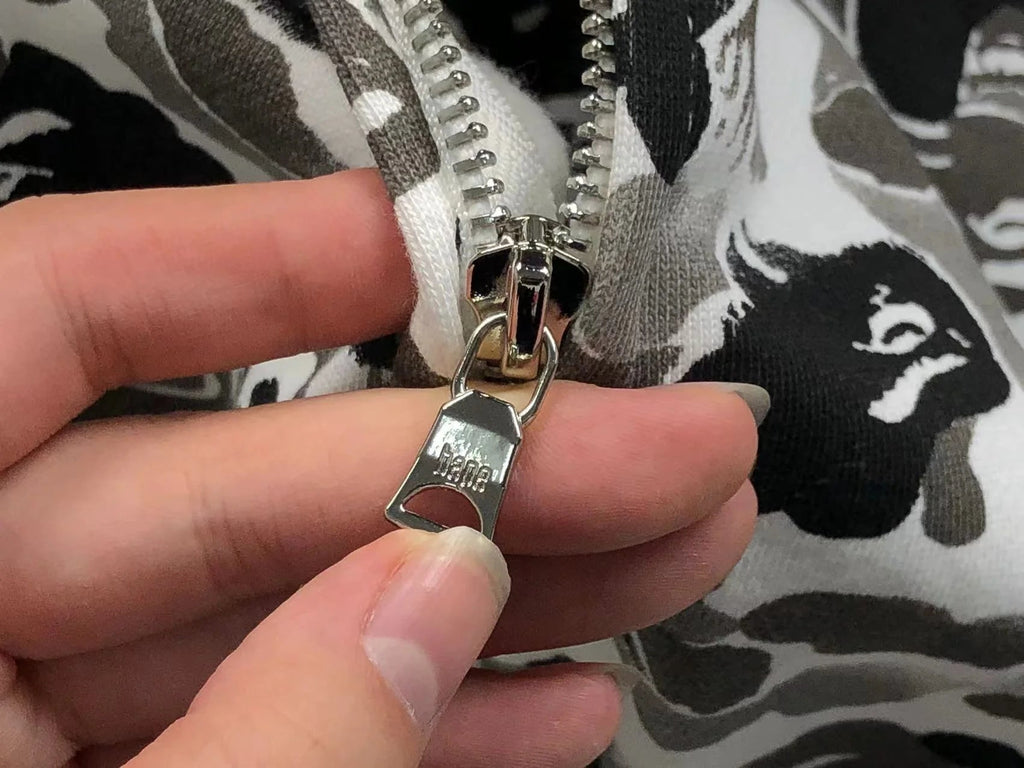 BAPE ABC CAMO SHARK FULL ZIP HOODIE GREY - netstar®