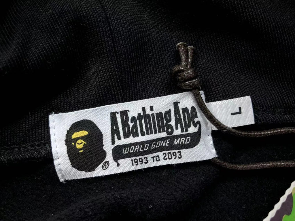 BAPE SHARK FULL ZIP HOODIE BLACK - netstar®