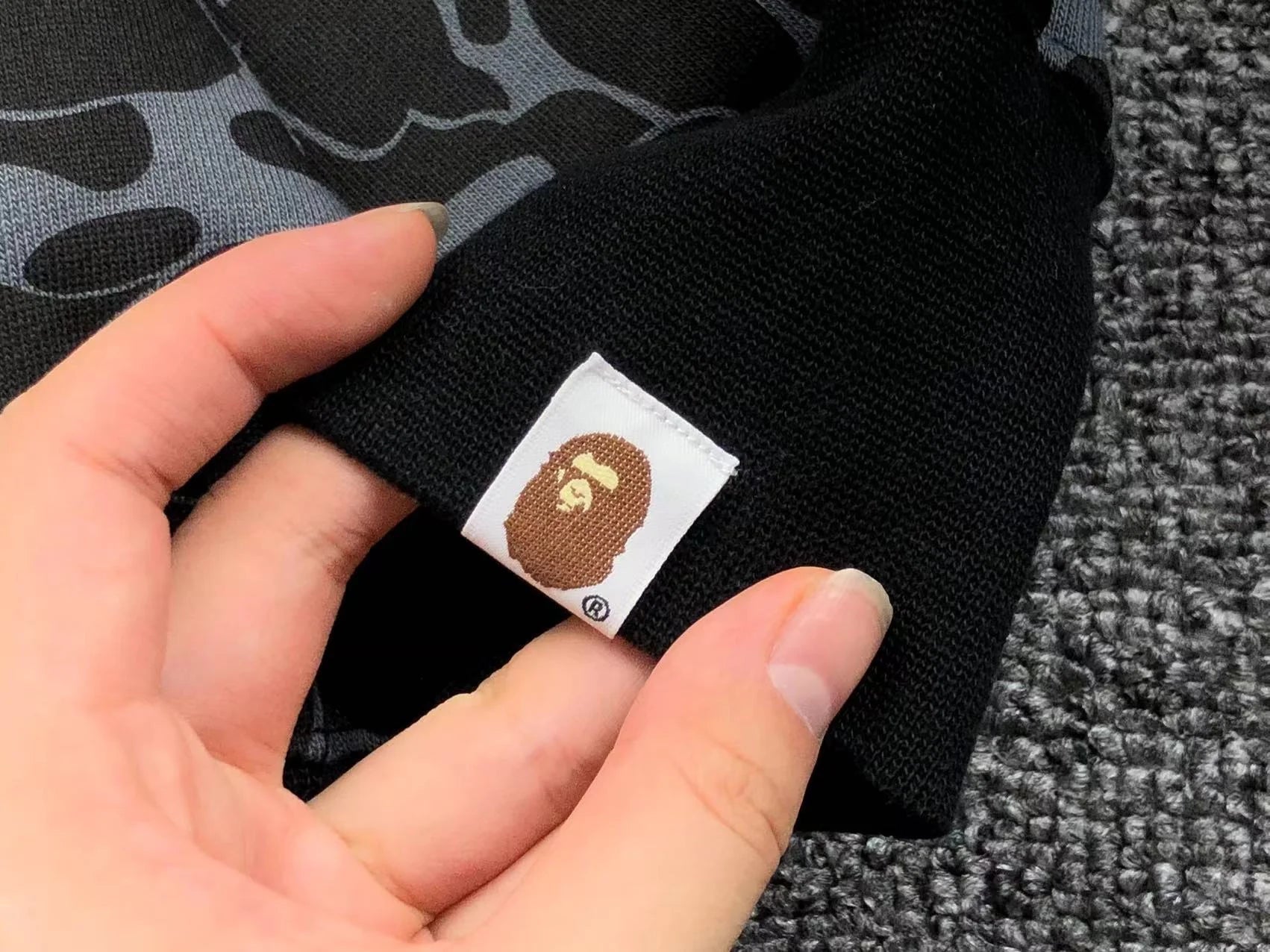 BAPE X DOVER STREET MARKET SPECIAL CAMO SHARK FULL ZIP HOODIE BLACK - netstar®