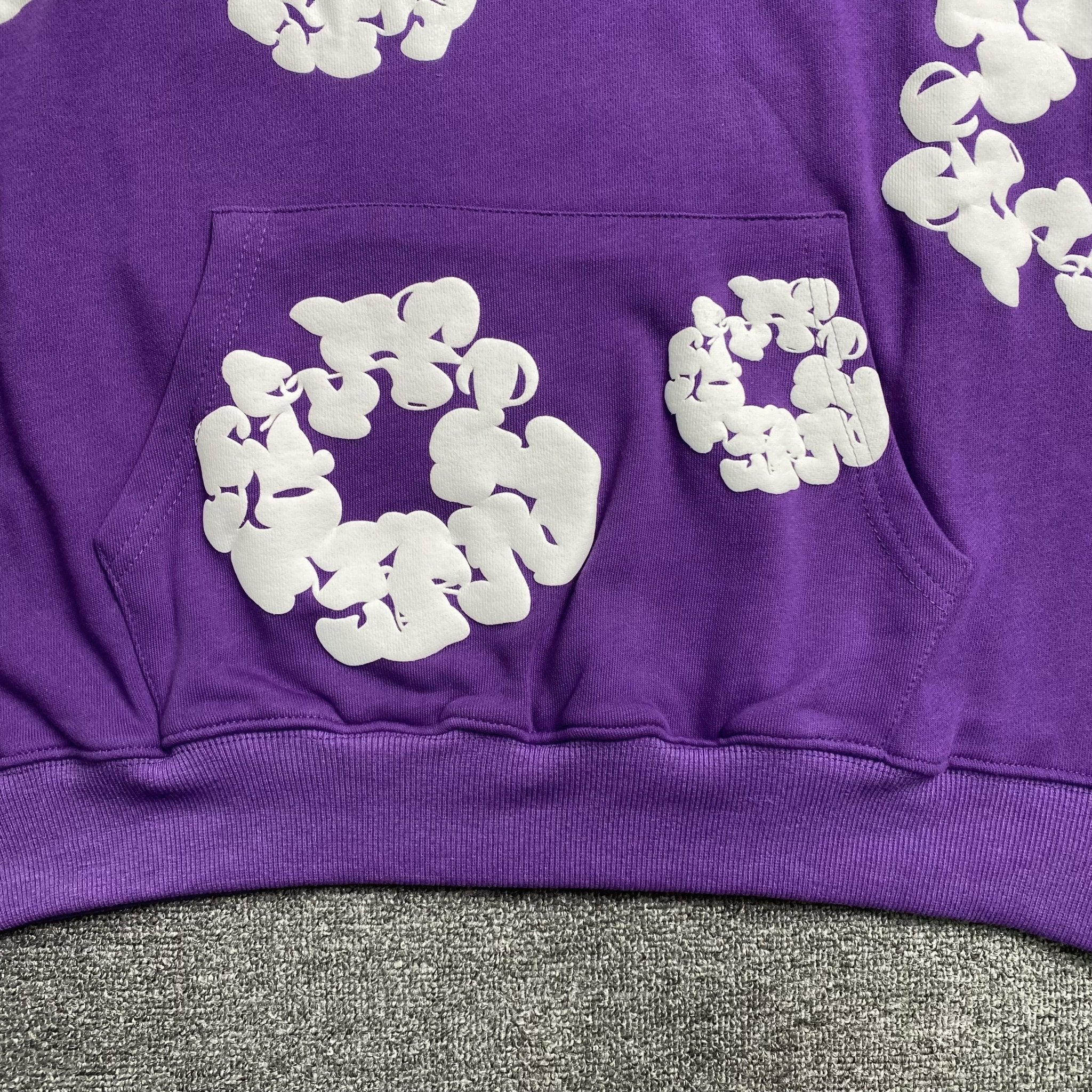 DENIM TEARS COTTON WREATH HOODIE PURPLE - netstar