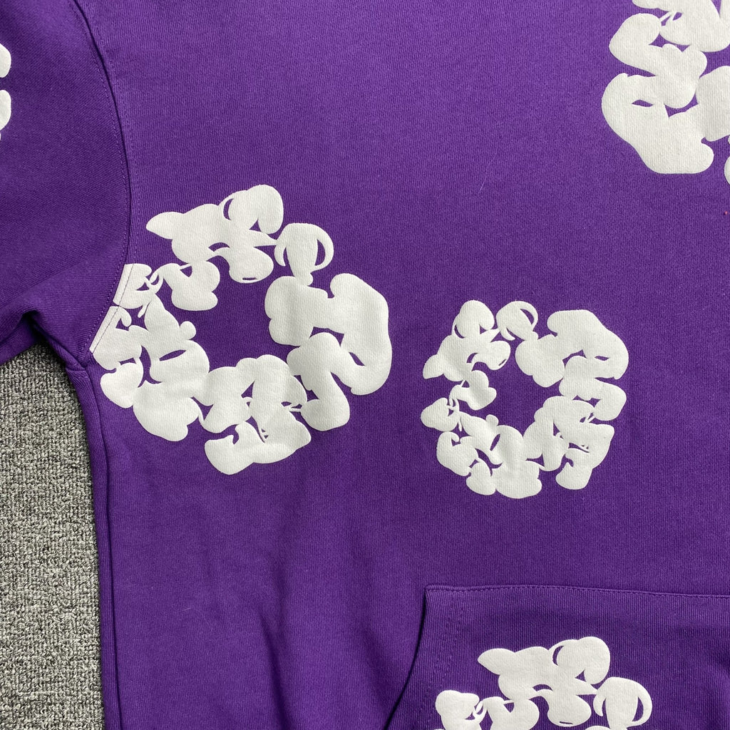 DENIM TEARS COTTON WREATH HOODIE PURPLE - netstar