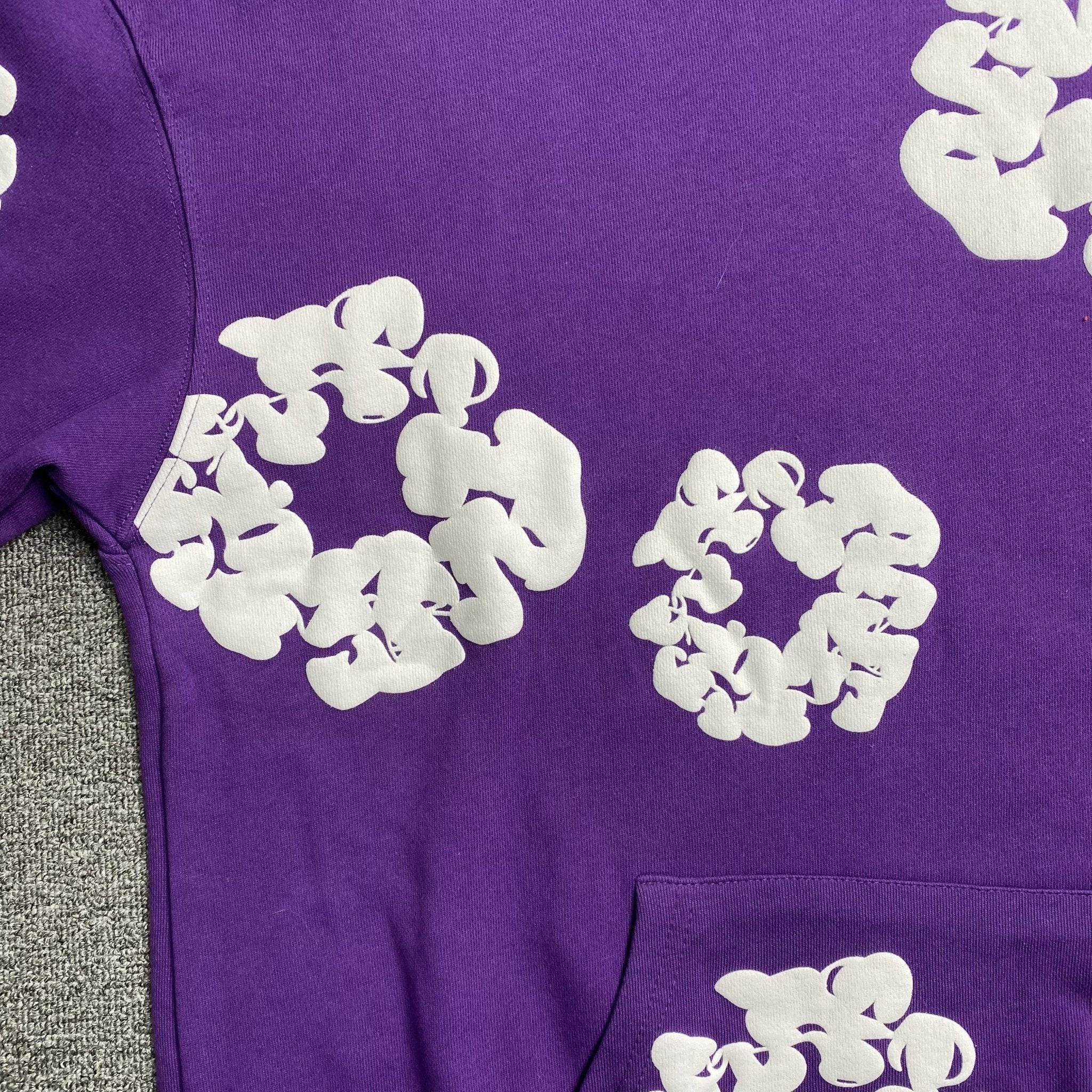 DENIM TEARS COTTON WREATH HOODIE PURPLE - netstar