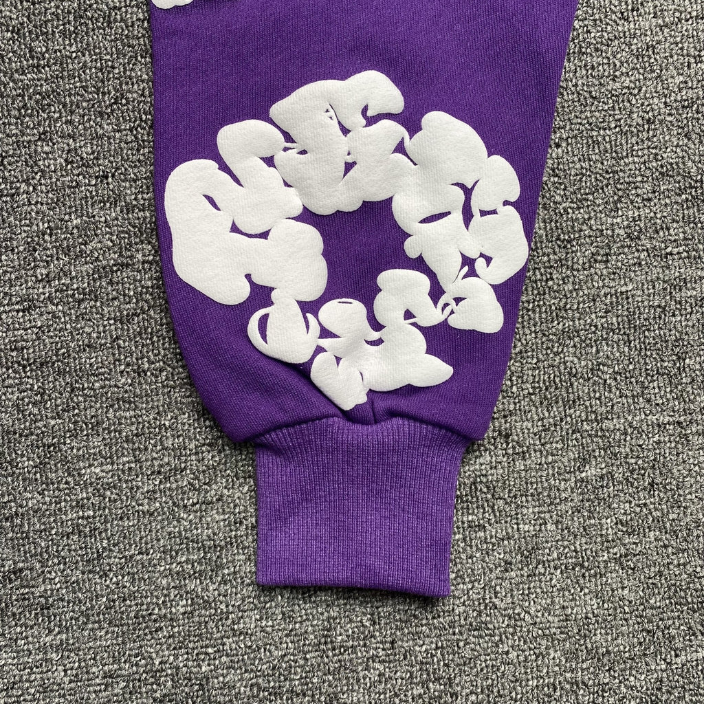 DENIM TEARS COTTON WREATH HOODIE PURPLE - netstar