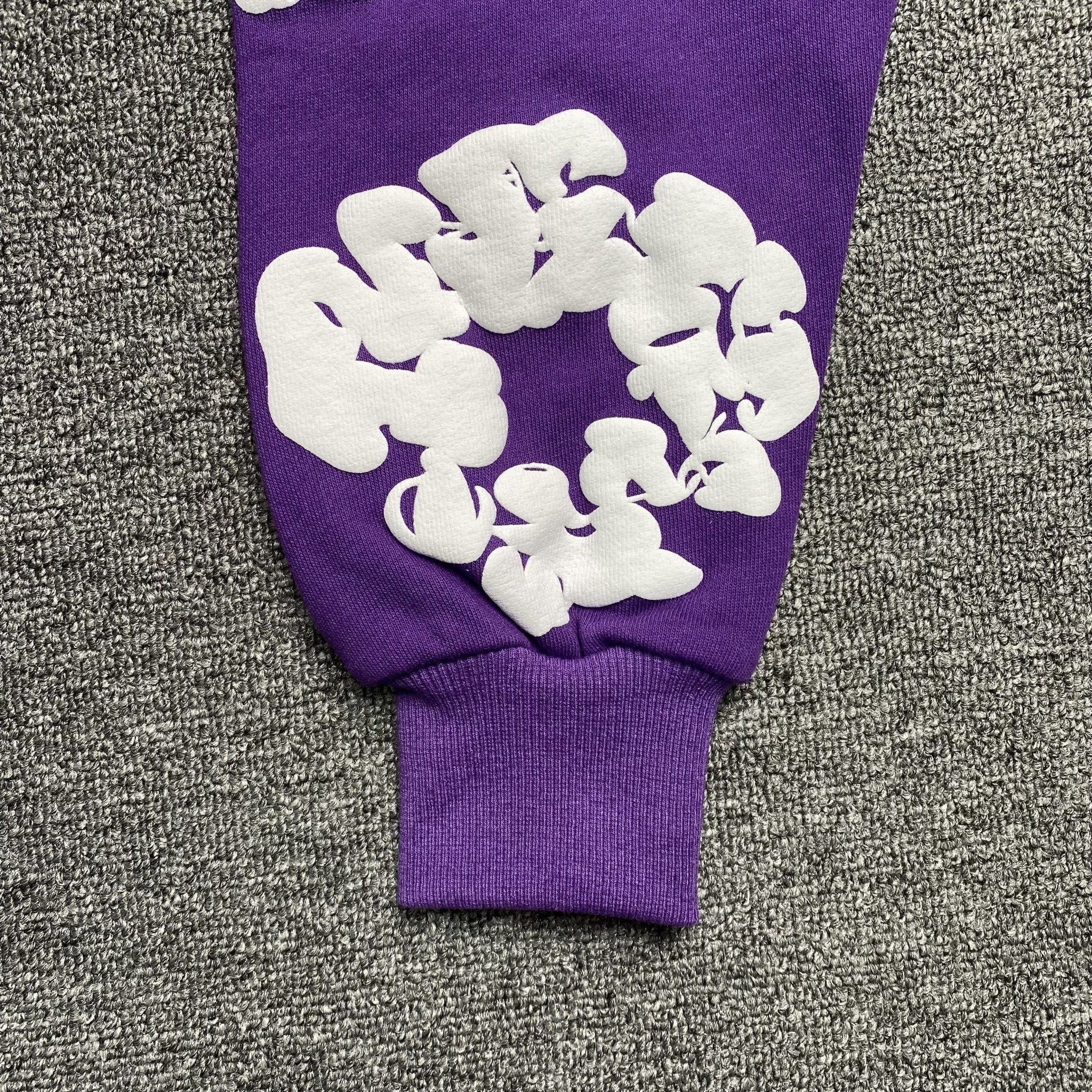 DENIM TEARS COTTON WREATH HOODIE PURPLE - netstar