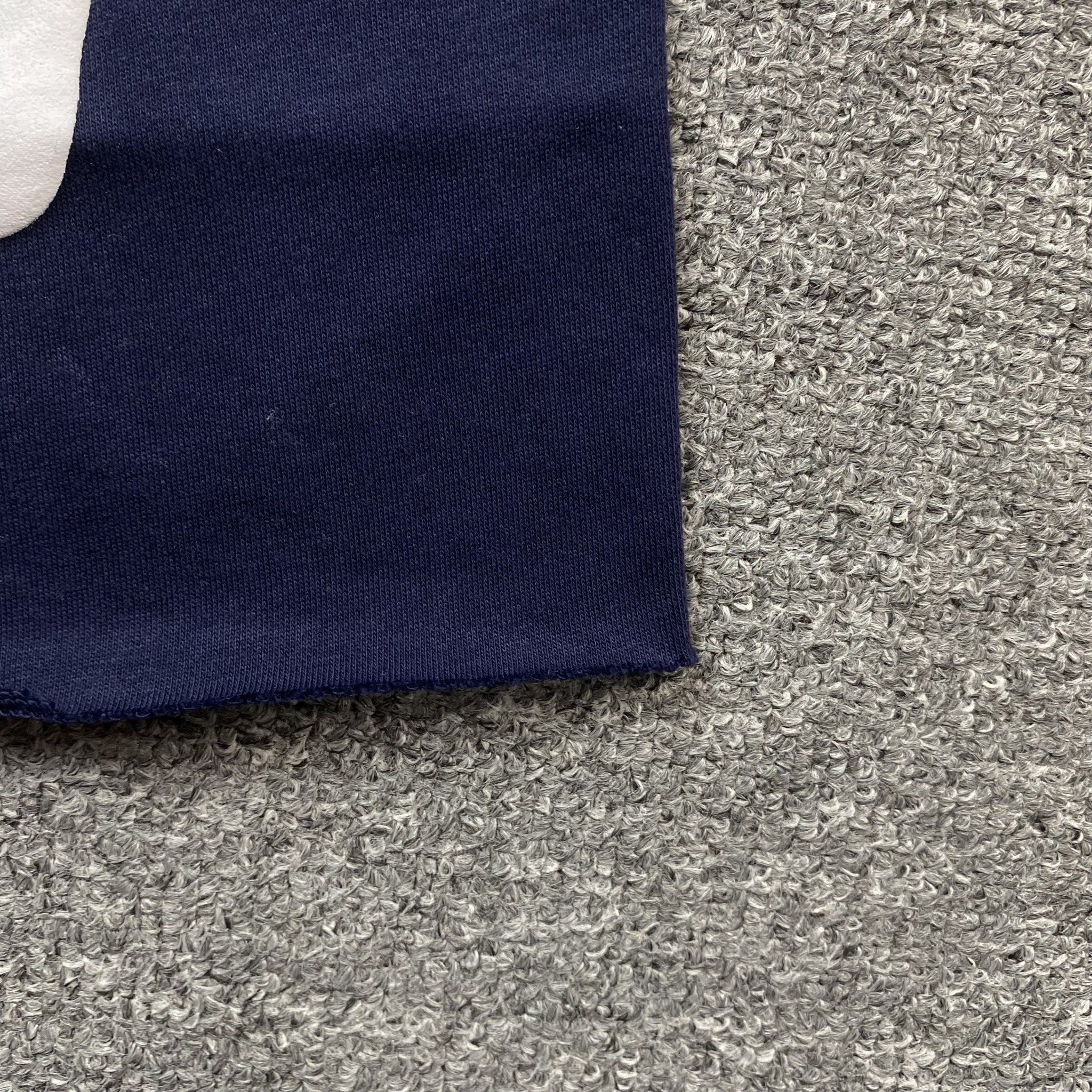 DENIM TEARS COTTON WREATH SHORTS NAVY - netstar