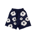 DENIM TEARS COTTON WREATH SHORTS NAVY - netstar