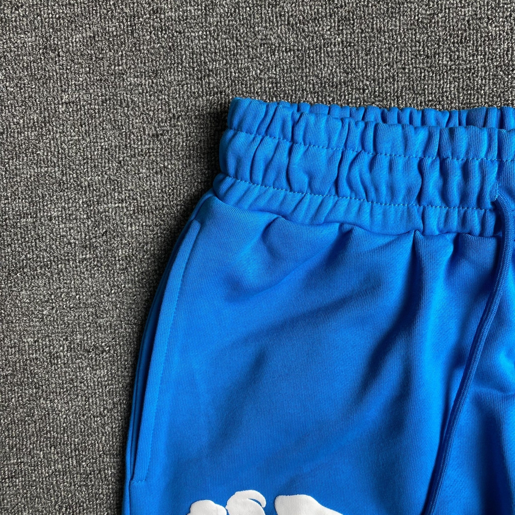 DENIM TEARS COTTON WREATH SWEATPANTS AZURE BLUE - netstar