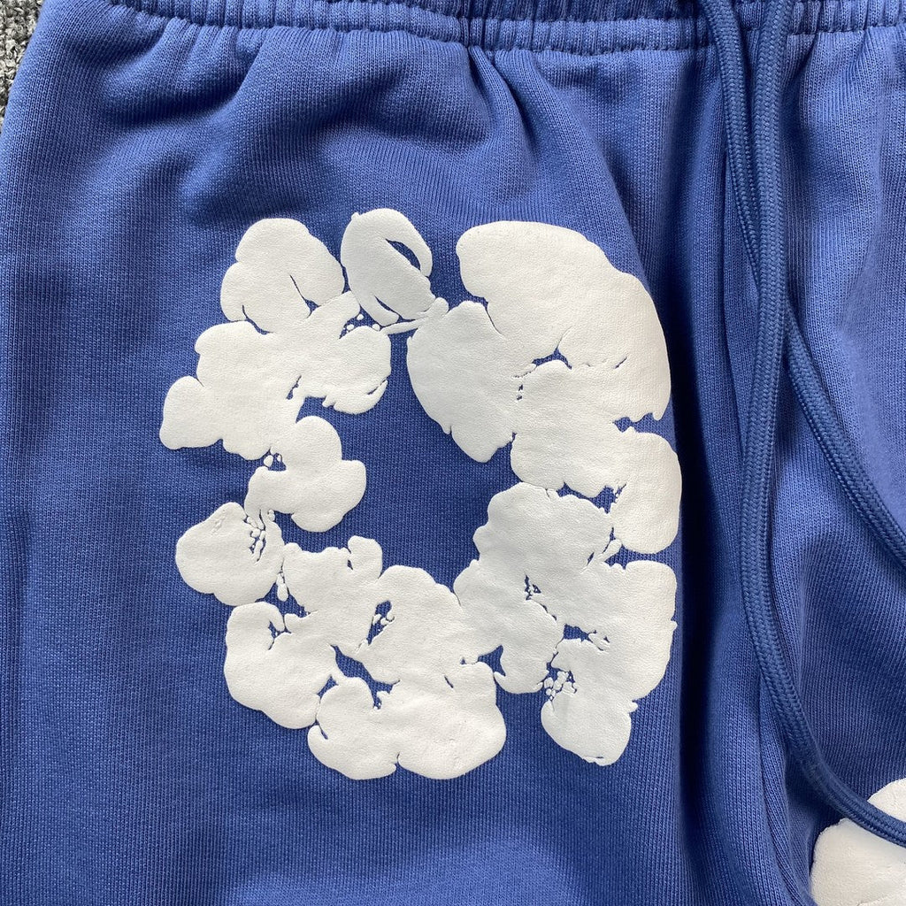 DENIM TEARS COTTON WREATH SWEATPANTS BLUE - netstar